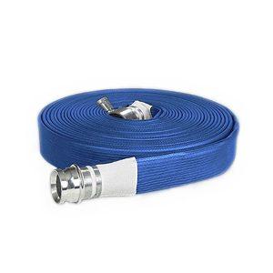 Blue Lay Flat Hose with couplings